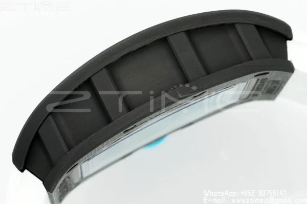 Richard Mille RM055 NTPT APS Factory 1:1 Best Edition Λευκό πλαίσιο Μπλε κορώνα Καουτσούκ λουράκι - Super Clone Watch | 1:1 Best Version