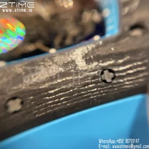 Richard Mille RM055 NTPT APS Factory 1:1 Best Edition Blue Bezel Blue Crown Rubber Strap - Super Clone Watch | 1:1 Best Version