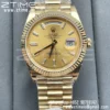 Rolex DayDate 40 YG 228238-005 GS Factory Gain Weight YG Crystal Dial A3255 - Super Clone Watch | 1:1 Best Version