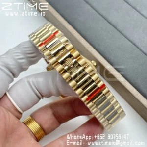 Rolex DayDate 40 YG 228238-006 GS Factory Gain Weight YG Roman Dial A3255 - Super Clone Watch | 1:1 Best Version