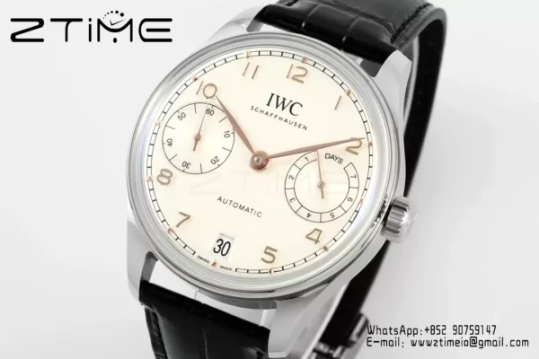 IWC Portugieser Automatic SS IW501701 APS Factory 1:1 Best Edition White/RG Dial - Super Clone Watch | 1:1 Best Version