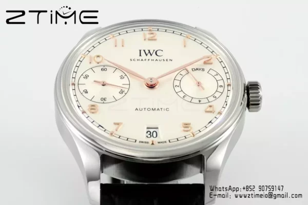 IWC Portugieser Automatic SS IW501701 APS Factory 1:1 Best Edition White/RG Dial - Super Clone Watch | 1:1 Best Version