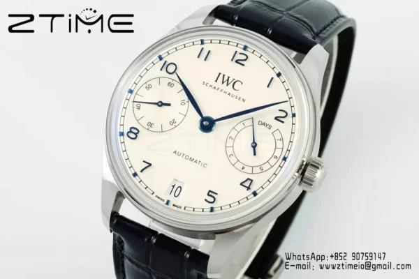 IWC Portugieser Automatic SS IW501702 APS Factory 1:1 Best Edition White/Blue Dial - Super Clone Watch | 1:1 Best Version