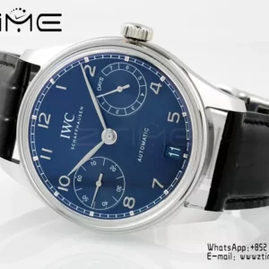 IWC Portugieser Automatic SS IW501704 APS Factory 1:1 Best Edition Blue Dial - Super Clone Watch | 1:1 Best Version
