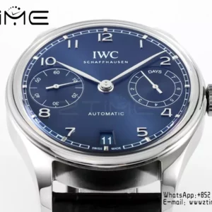 IWC Portugieser Automatic SS IW501704 APS Factory 1:1 Best Edition Blue Dial - Super Clone Watch | 1:1 Best Version