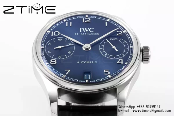 IWC Portugieser Automatic SS IW501704 APS Factory 1:1 Best Edition Blue Dial - Super Clone Watch | 1:1 Best Version
