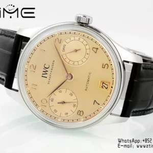 IWC Portugieser Automatic SS IW501705 APS Factory 1:1 Best Edition Champagne Dial - Super Clone Watch | 1:1 Best Version
