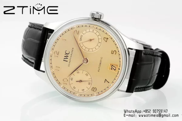IWC Portugieser Automatic SS IW501705 APS Factory 1:1 Best Edition Champagne Dial - Super Clone Watch | 1:1 Best Version