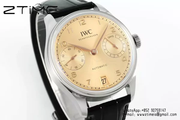 IWC Portugieser Automatic SS IW501705 APS Factory 1:1 Best Edition Champagne Dial - Super Clone Watch | 1:1 Best Version