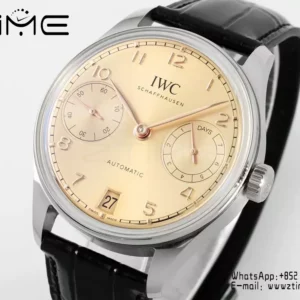 IWC Portugieser Automatic SS IW501705 APS Factory 1:1 Best Edition Champagne Dial - Super Clone Watch | 1:1 Best Version