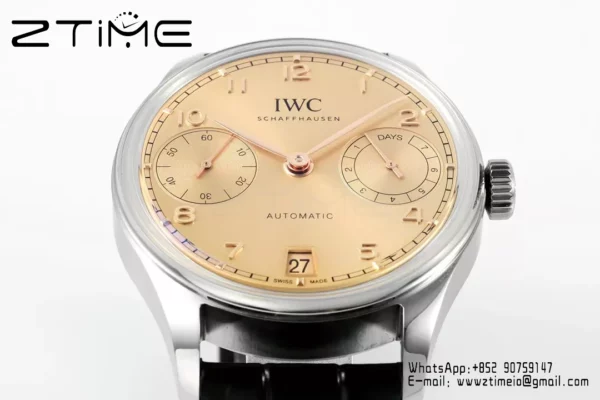 IWC Portugieser Automatic SS IW501705 APS Factory 1:1 Best Edition Champagne Dial - Super Clone Watch | 1:1 Best Version