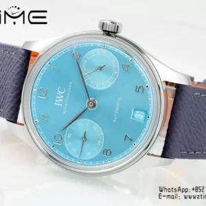 IWC Portugieser Automatic SS IW501708 APS Factory 1:1 Best Edition Light Blue Dial - Super Clone Watch | 1:1 Best Version