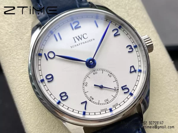 IWC Portuguese IW358304 GR Factory 1:1 Best Edition SS White Dial Blue Markers - Super Clone Watch | 1:1 Best Version