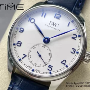 IWC Portuguese IW358304 GR Factory 1:1 Best Edition SS White Dial Blue Markers - Super Clone Watch | 1:1 Best Version