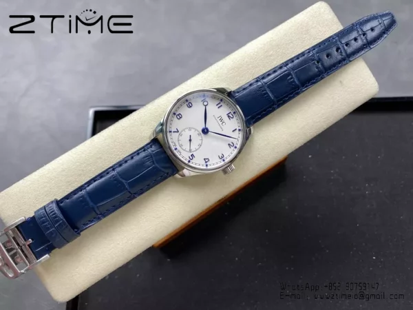 IWC Portuguese IW358304 GR Factory 1:1 Best Edition SS White Dial Blue Markers - Super Clone Watch | 1:1 Best Version