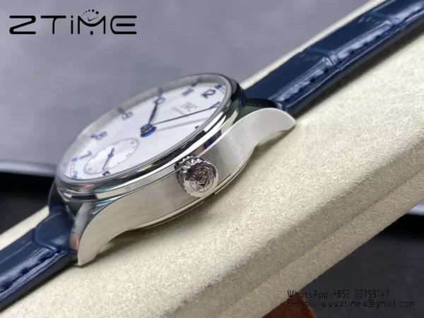 IWC Portuguese IW358304 GR Factory 1:1 Best Edition SS White Dial Blue Markers - Super Clone Watch | 1:1 Best Version
