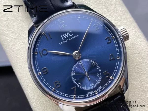 IWC Portuguese IW358305 GR Factory 1:1 Best Edition SS Blue Dial Silvery Markers - Super Clone Watch | 1:1 Best Version
