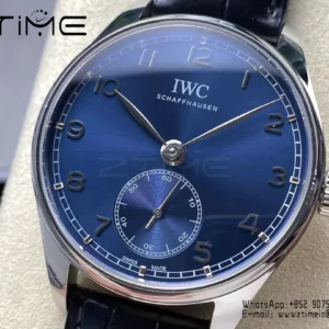 IWC Portuguese IW358305 GR Factory 1:1 Best Edition SS Blue Dial Silvery Markers - Super Clone Watch | 1:1 Best Version