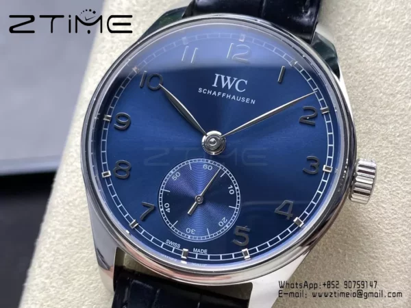 IWC Portuguese IW358305 GR Factory 1:1 Best Edition SS Blue Dial Silvery Markers - Super Clone Watch | 1:1 Best Version