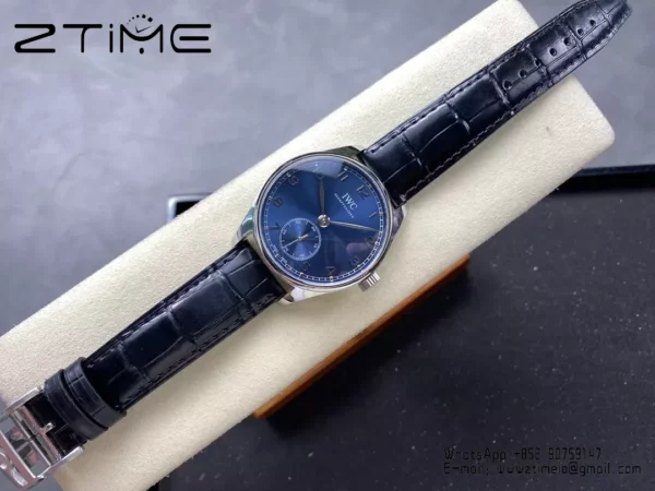 IWC Portuguese IW358305 GR Factory 1:1 Best Edition SS Blue Dial Silvery Markers - Super Clone Watch | 1:1 Best Version