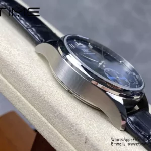 IWC Portuguese IW358305 GR Factory 1:1 Best Edition SS Blue Dial Silvery Markers - Super Clone Watch | 1:1 Best Version