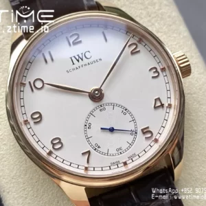 IWC Portuguese IW358303 GR Factory 1:1 Best Edition SS White Dial RG Markers - Super Clone Watch | 1:1 Best Version