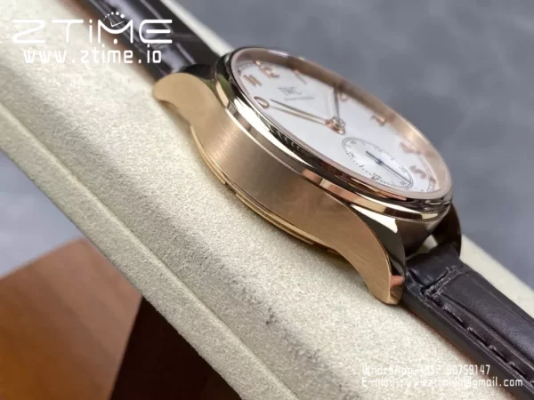 IWC Portuguese IW358303 GR Factory 1:1 Best Edition SS White Dial RG Markers - Super Clone Watch | 1:1 Best Version