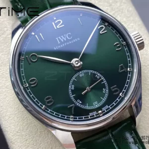IWC Portuguese IW358310 GR Factory 1:1 Best Edition SS Green Dial Silvery Markers - Super Clone Watch | 1:1 Best Version