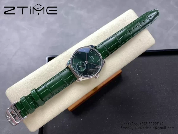 IWC Portuguese IW358310 GR Factory 1:1 Best Edition SS Green Dial Silvery Markers - Super Clone Watch | 1:1 Best Version