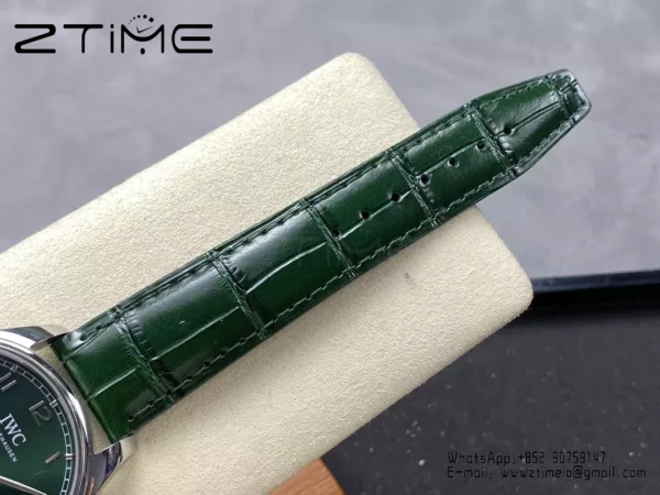 IWC Portuguese IW358310 GR Factory 1:1 Best Edition SS Green Dial Silvery Markers - Super Clone Watch | 1:1 Best Version