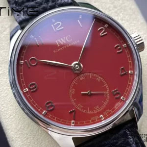 IWC Portuguese IW358315 GR Factory 1:1 Best Edition SS Red Dial Silvery Markers - Super Clone Watch | 1:1 Best Version