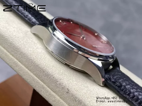 IWC Portuguese IW358315 GR Factory 1:1 Best Edition SS Red Dial Silvery Markers - Super Clone Watch | 1:1 Best Version