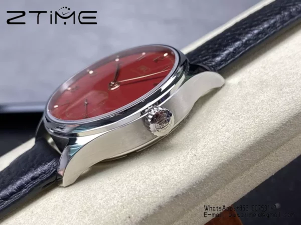 IWC Portuguese IW358315 GR Factory 1:1 Best Edition SS Red Dial Silvery Markers - Super Clone Watch | 1:1 Best Version
