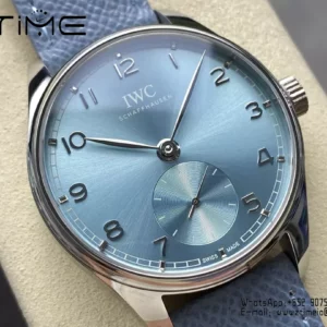 IWC Portuguese IW358402 GR Factory 1:1 Best Edition SS Ice Blue Dial Silvery Markers - Super Clone Watch | 1:1 Best Version