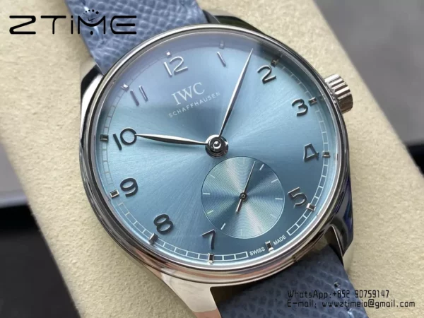 IWC Portuguese IW358402 GR Factory 1:1 Best Edition SS Ice Blue Dial Silvery Markers - Super Clone Watch | 1:1 Best Version
