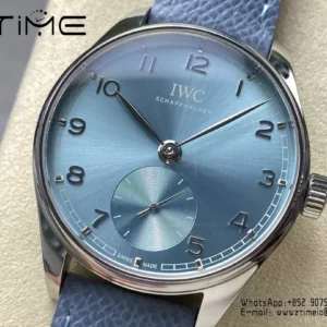 IWC Portuguese IW358402 GR Factory 1:1 Best Edition SS Ice Blue Dial Silvery Markers - Super Clone Watch | 1:1 Best Version