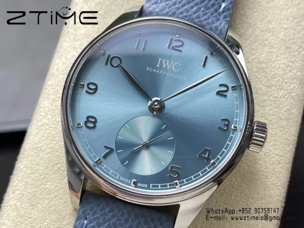 IWC Portuguese IW358402 GR Factory 1:1 Best Edition SS Ice Blue Dial Silvery Markers - Super Clone Watch | 1:1 Best Version