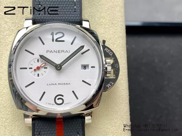 Panerai PAM1381 Luminor Due Luna Rossa 42mm VSF 1:1 Best Edition harmaalla nailonhihnalla P900 - Super Clone Watch | 1:1 Paras versio