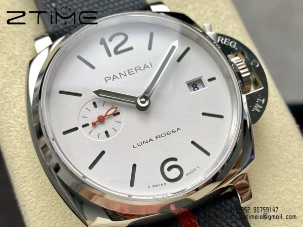 Panerai PAM1381 Luminor Due Luna Rossa 42mm VSF 1:1 Best Edition harmaalla nailonhihnalla P900 - Super Clone Watch | 1:1 Paras versio