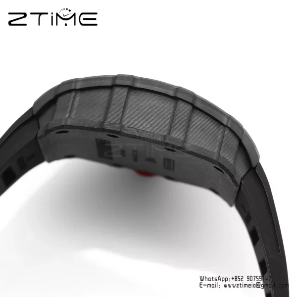 RICHARD MILLE RM35-01 Black Carbon BBR Factory Best Edition Black Nylon Strap - スーパークローンウォッチ｜1:1ベストバージョン