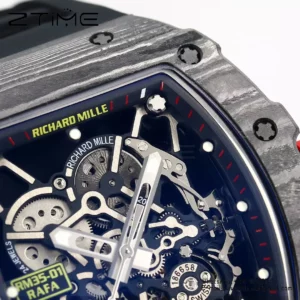 RICHARD MILLE RM35-01 Black Carbon BBR Factory Best Edition Black Rubber Strap - Super Clone Watch | 1:1 Best Version