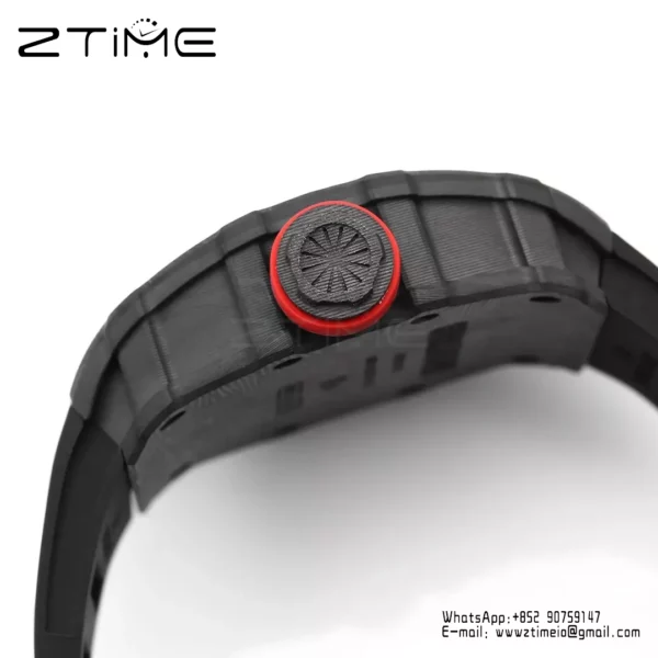RICHARD MILLE RM35-01 Black Carbon BBR Factory Best Edition Black Rubber Strap - Super Clone Watch | 1:1 Best Version