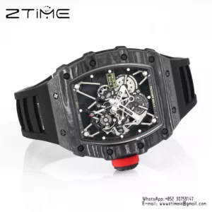 RICHARD MILLE RM35-01 Black Carbon BBR Factory Best Edition Black Rubber Strap - Super Clone Watch | 1:1 Best Version