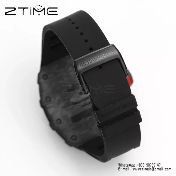 RICHARD MILLE RM35-01 Black Carbon BBR Factory Best Edition Black Rubber Strap - Super Clone Watch | 1:1 Best Version