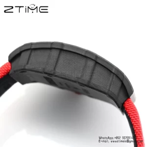 RICHARD MILLE RM35-01 Black Carbon BBR Factory Best Edition Red Nylon Strap - Super Clone Watch | 1:1 Best Version