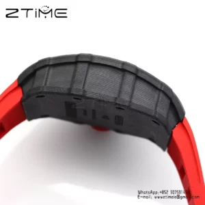 RICHARD MILLE RM35-01 Black Carbon BBR Factory Best Edition Red Rubber Strap - Super Clone Watch | 1:1 Best Version