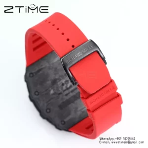 RICHARD MILLE RM35-01 Black Carbon BBR Factory Best Edition Red Rubber Strap - Super Clone Watch | 1:1 Best Version
