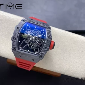 RICHARD MILLE RM35-01 Black Carbon BBR Factory Best Edition Red Rubber Strap - Super Clone Watch | 1:1 Best Version