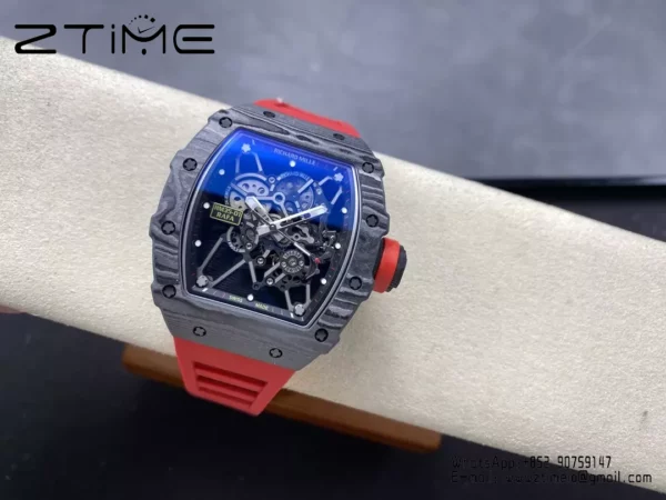 RICHARD MILLE RM35-01 Black Carbon BBR Factory Best Edition Red Rubber Strap - Super Clone Watch | 1:1 Best Version