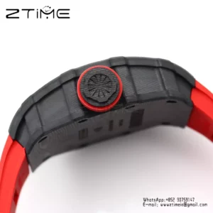 RICHARD MILLE RM35-01 Black Carbon BBR Factory Best Edition Red Rubber Strap - Super Clone Watch | 1:1 Best Version